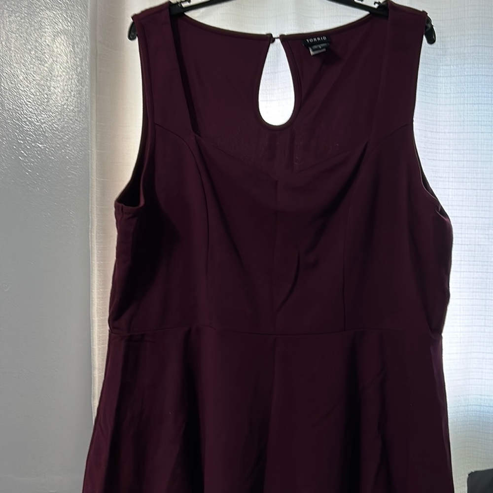 Wine peplum blouse